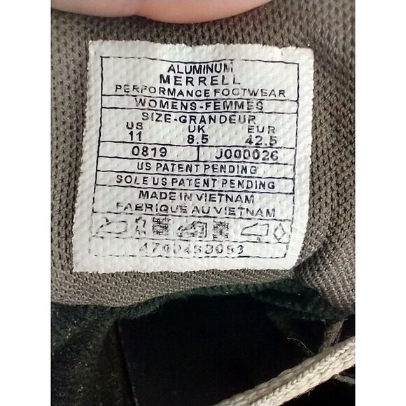 Merrill Aluminum Dry Women’s 11 Gray QForm2 J000026 Nice Hiker Shoes Suede - Picture 8 of 10